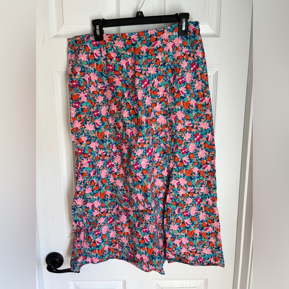 Floral Loft midi skirt